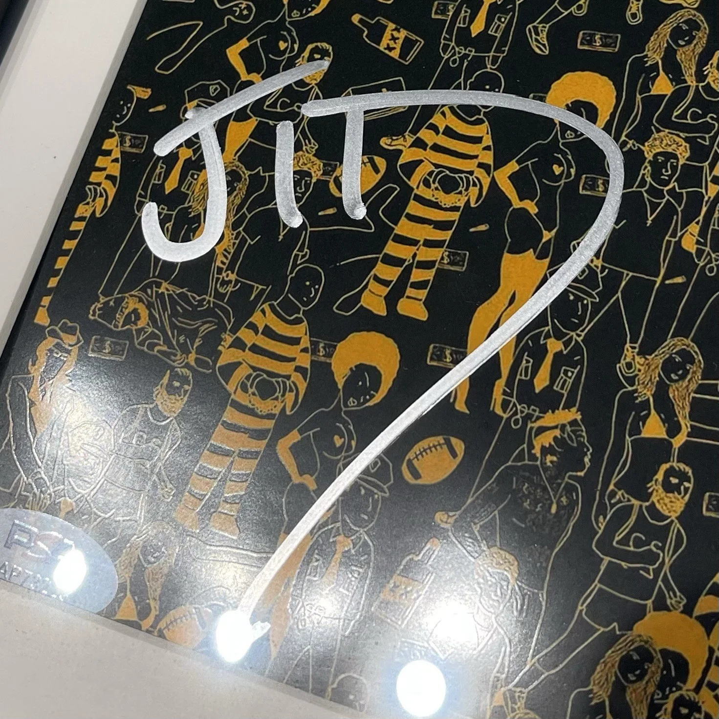 JID RAPPER SIGNED THE NEVER STORY CD ALBUM J.I.D AUTOGRAPH FRAMED PSA COA, изображение 3