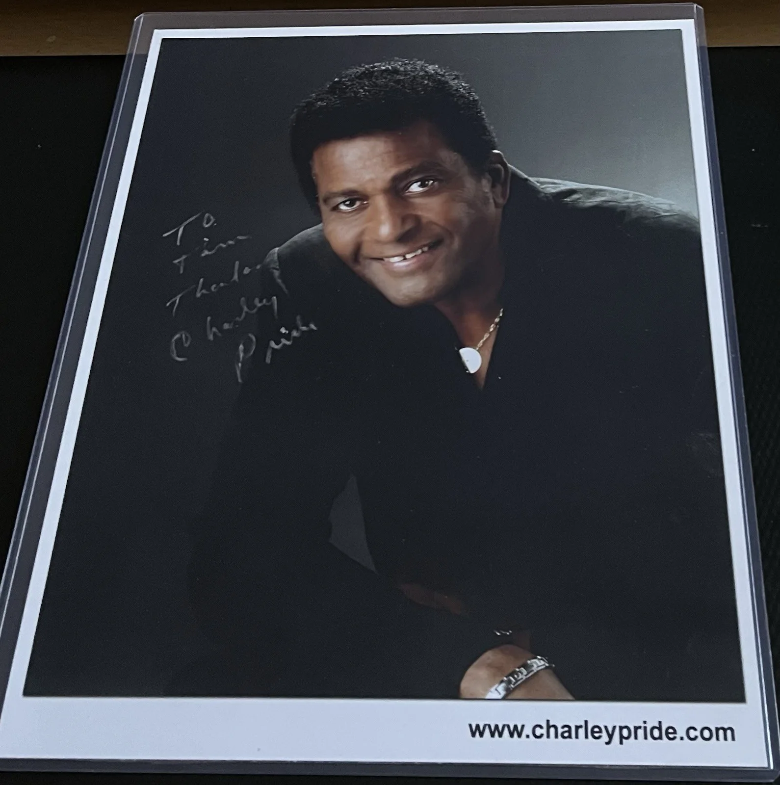 Charley Pride Country Singer Signed 8x10 Photograph w/ COA & Top Loader, изображение 3