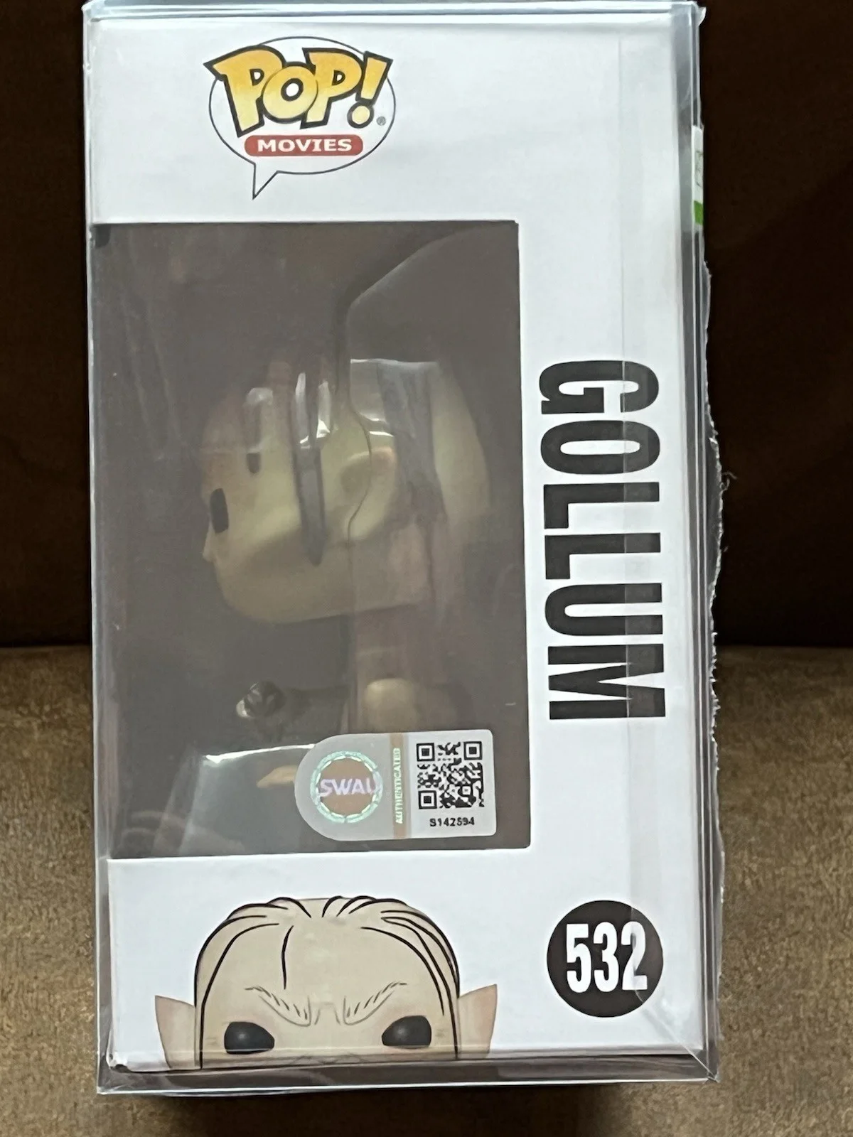 Andy Serkis — Andy Serkis Signed Gollum Chase Funko POP Inscription, изображение 2