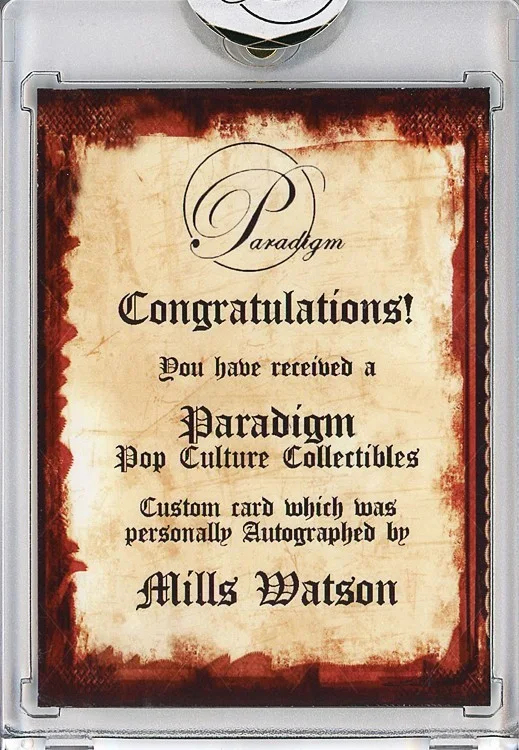 Mills Watson — -CUJO- MILLS WATSON Signed/Autograph/Auto STEPHEN KING Horror Movie Card, image 2