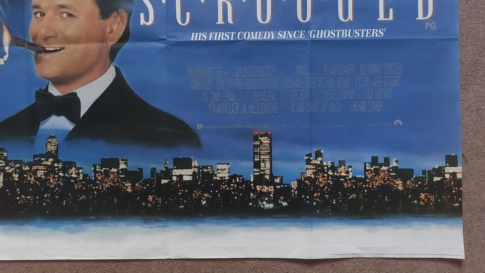 Scrooged Original UK Quad Poster, image 4