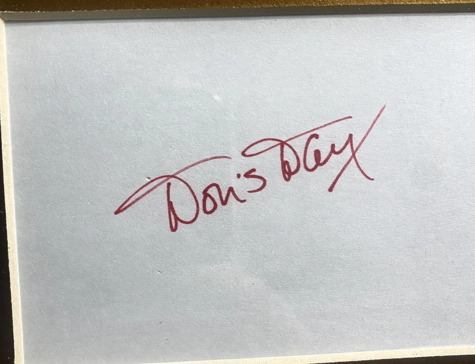 Doris Day — DORIS DAY Signed Framed Piece Autographed Pillow Talk Calamity Jane, image 2