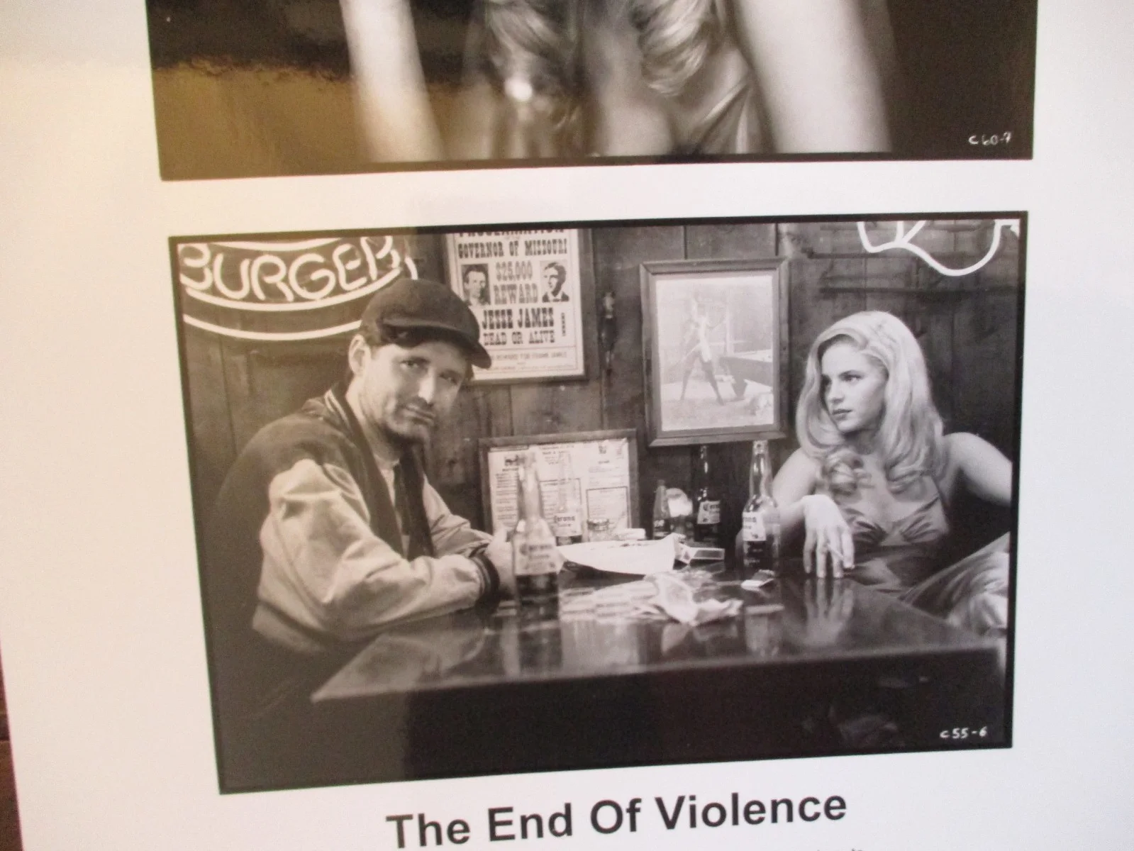 Traci Lind/Bill Pullman(THE END OF VIOLENCE)1997 8 x10 Black & White Press Photo, изображение 2
