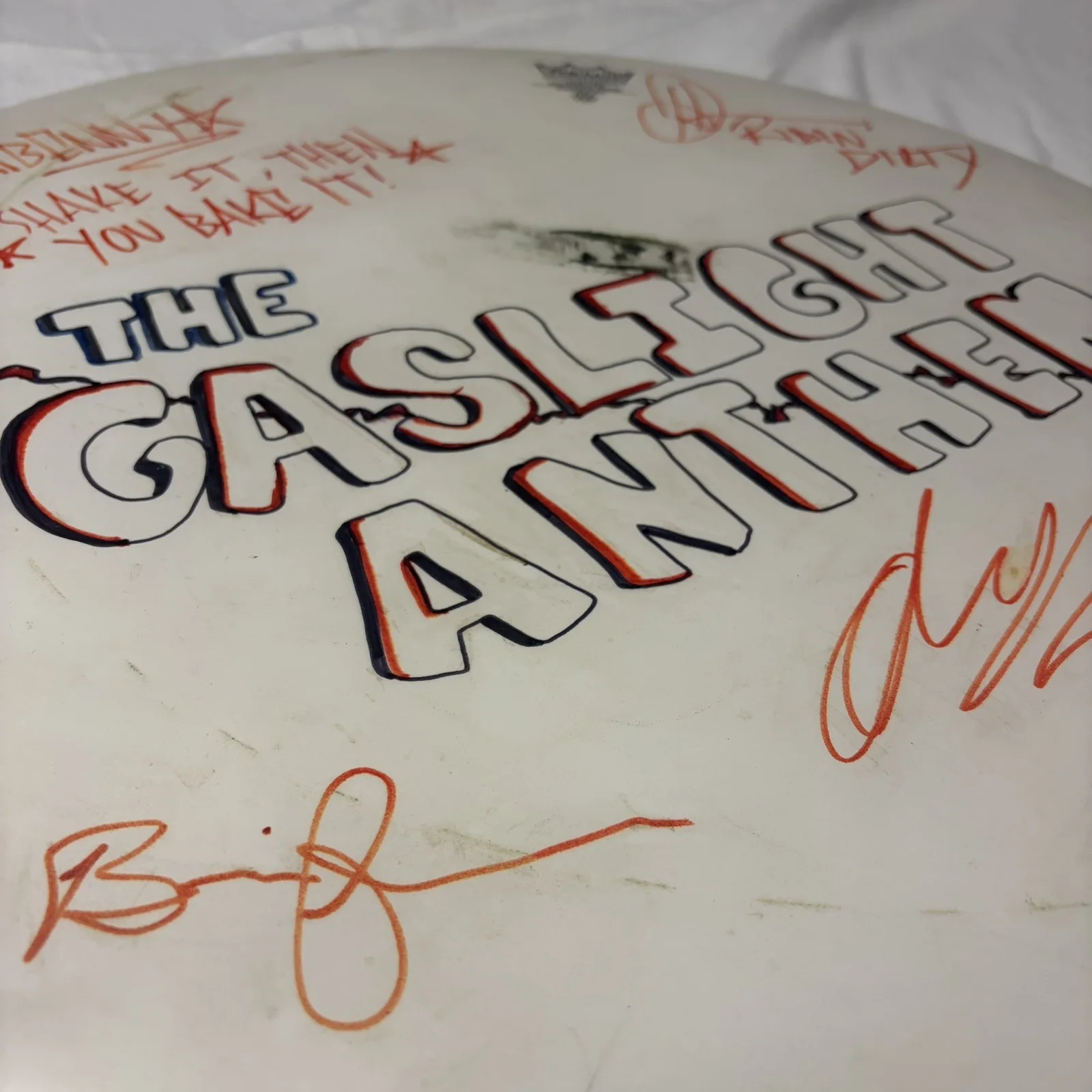 Gaslight Anthem Signed Drum Head Brian Fallon 59 Sound ULTRA RARE Autographed, изображение 5