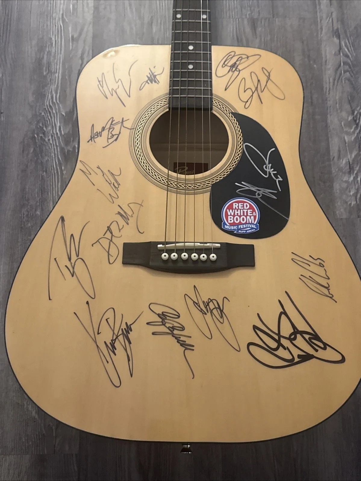 Red, White, & Boom Music Festival @Rupp Arena 2019 Signed Rogue Guitar, изображение 2