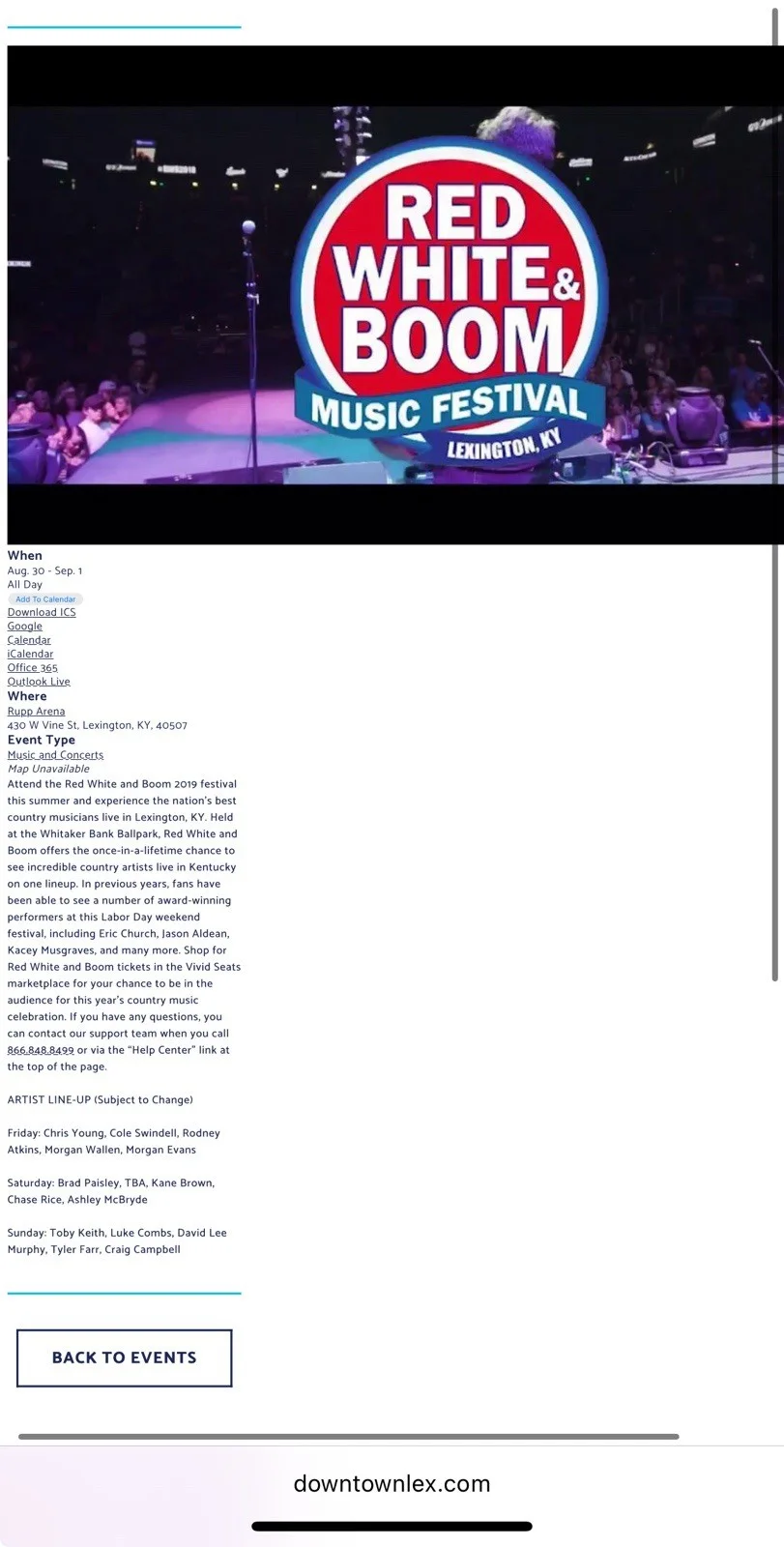 Red, White, & Boom Music Festival @Rupp Arena 2019 Signed Rogue Guitar, изображение 5