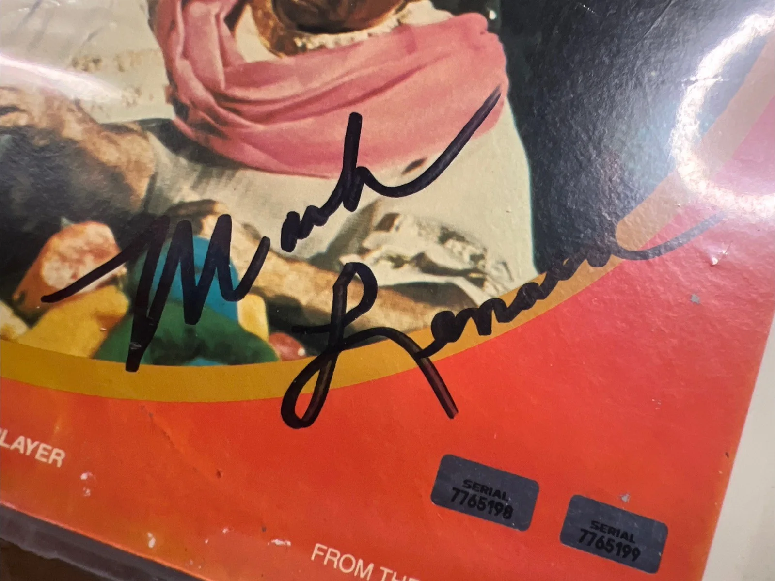 Star Trek Leonard Nimoy & Mark Lenard TWO Autographs Videodisc Spock Sarek, image 2