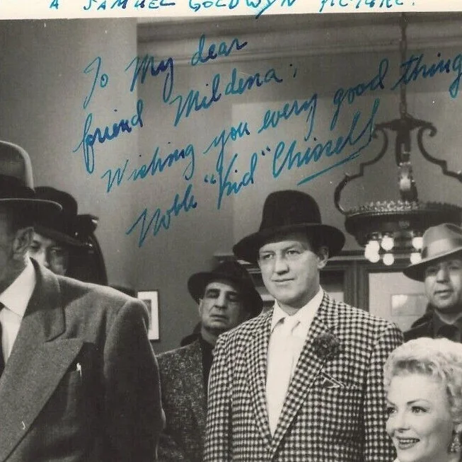 Noble Kid Chissell — Noble Kid Chissell Hand Signed Movie Photo Autograph 1955 Guys & Dolls P40a, изображение 2