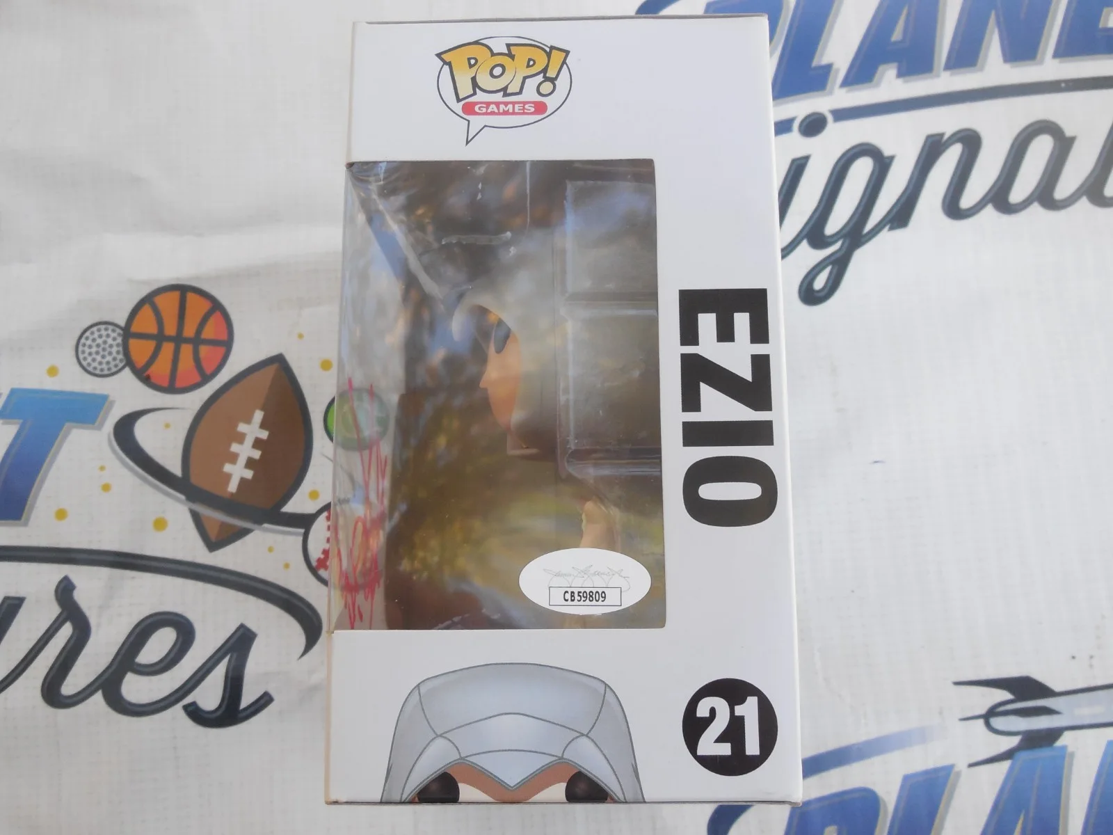 Roger Craig Smith signed Ezio Assassins Creed Funko Pop 25 JSA COA, image 2