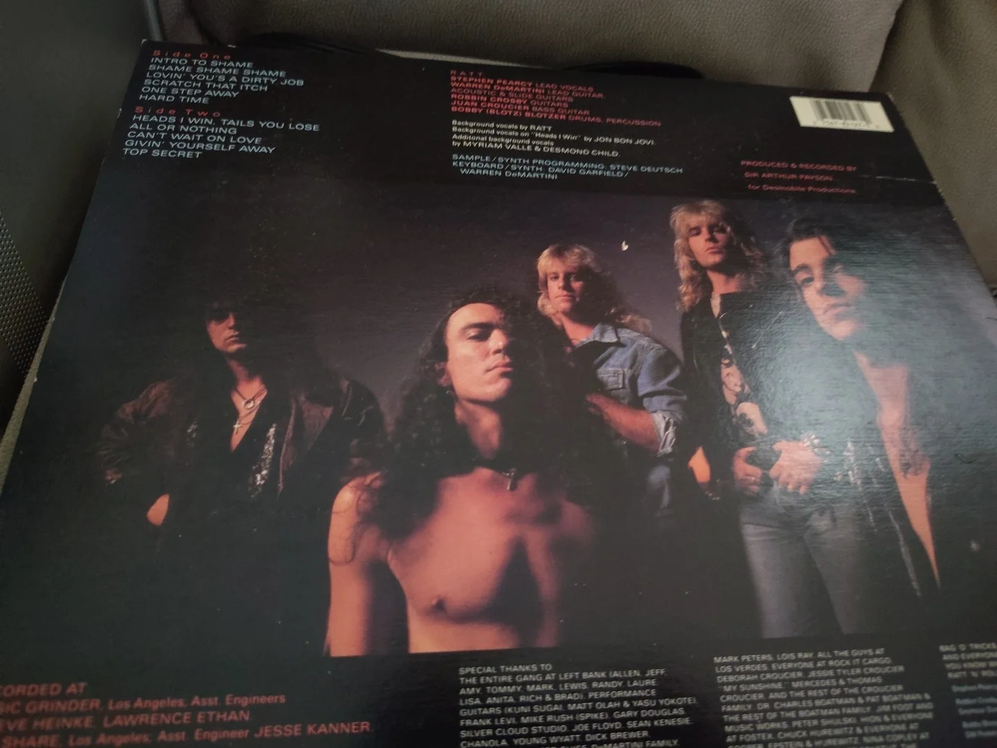 Ratt Signed Original 5 Detonator LP Cover Robin Crosby Pearcy Demartini Croucier, image 5