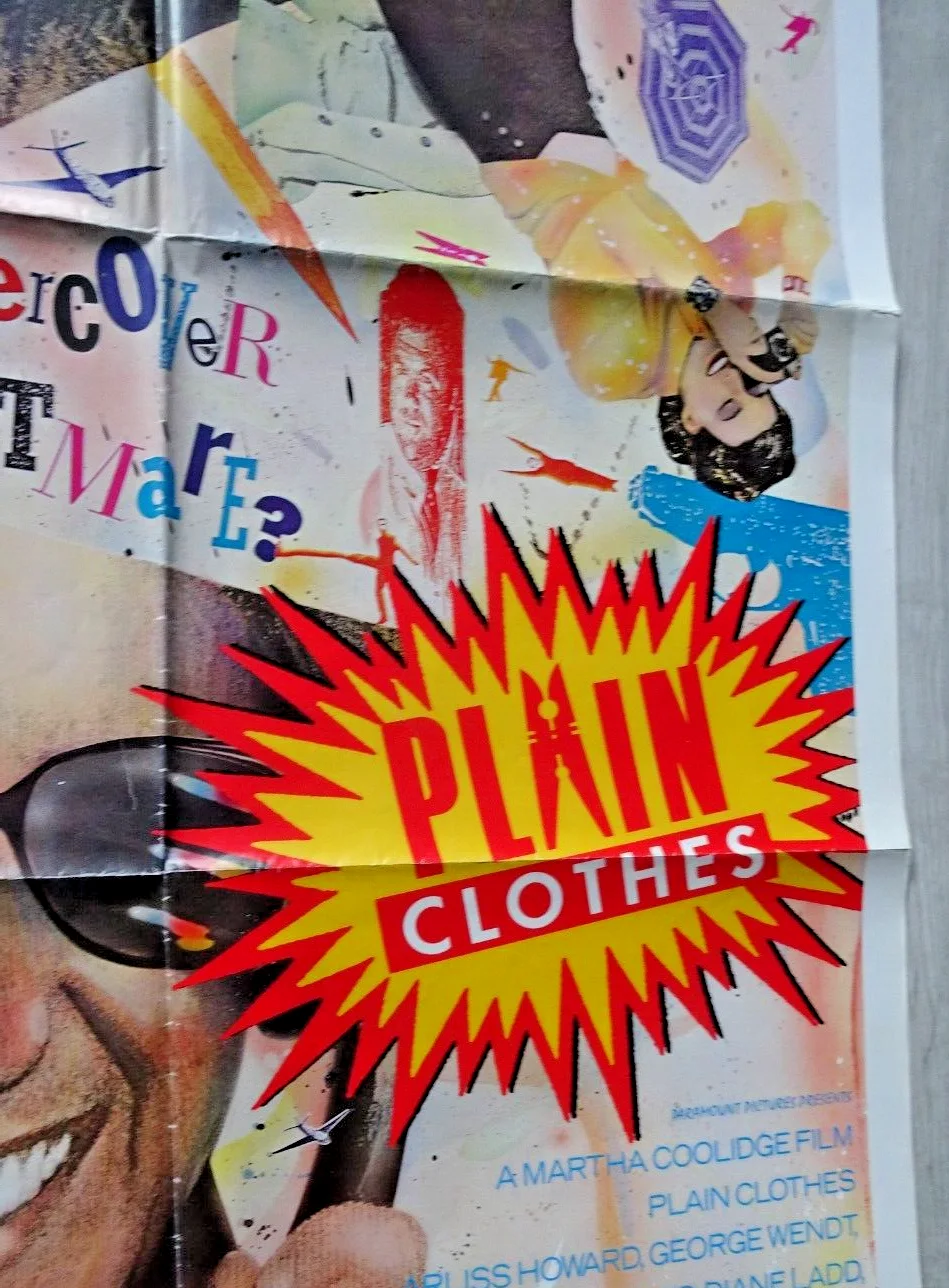 Plain Clothes Poster One Sheet Arliss Howard Martha Coolidge Suzy Amis 1988 80's, изображение 3