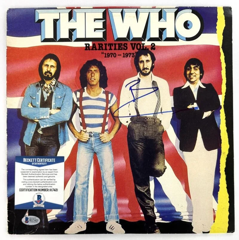 Pete Townshend — Pete Townshend The Who Signed Autograph Rarities Album Vinyl Record Beckett COA, изображение 2
