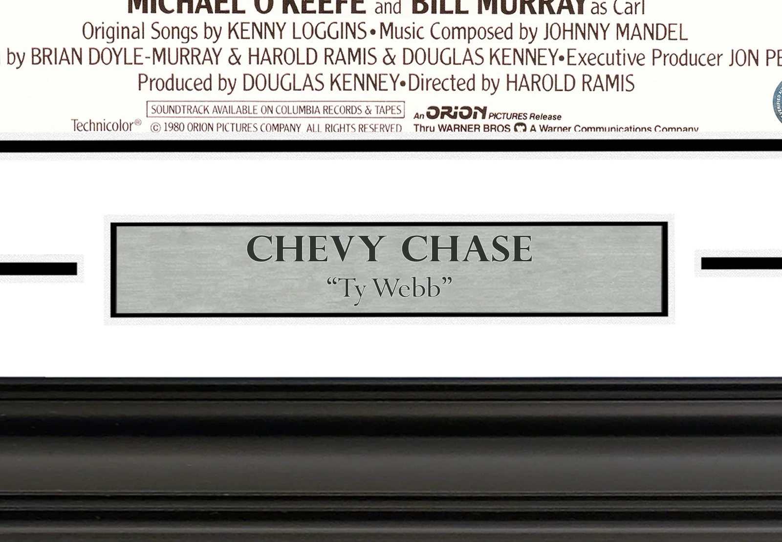 Chevy Chase — Chevy Chase Signed Framed 11x17 Caddyshack Movie Poster Beckett, изображение 5