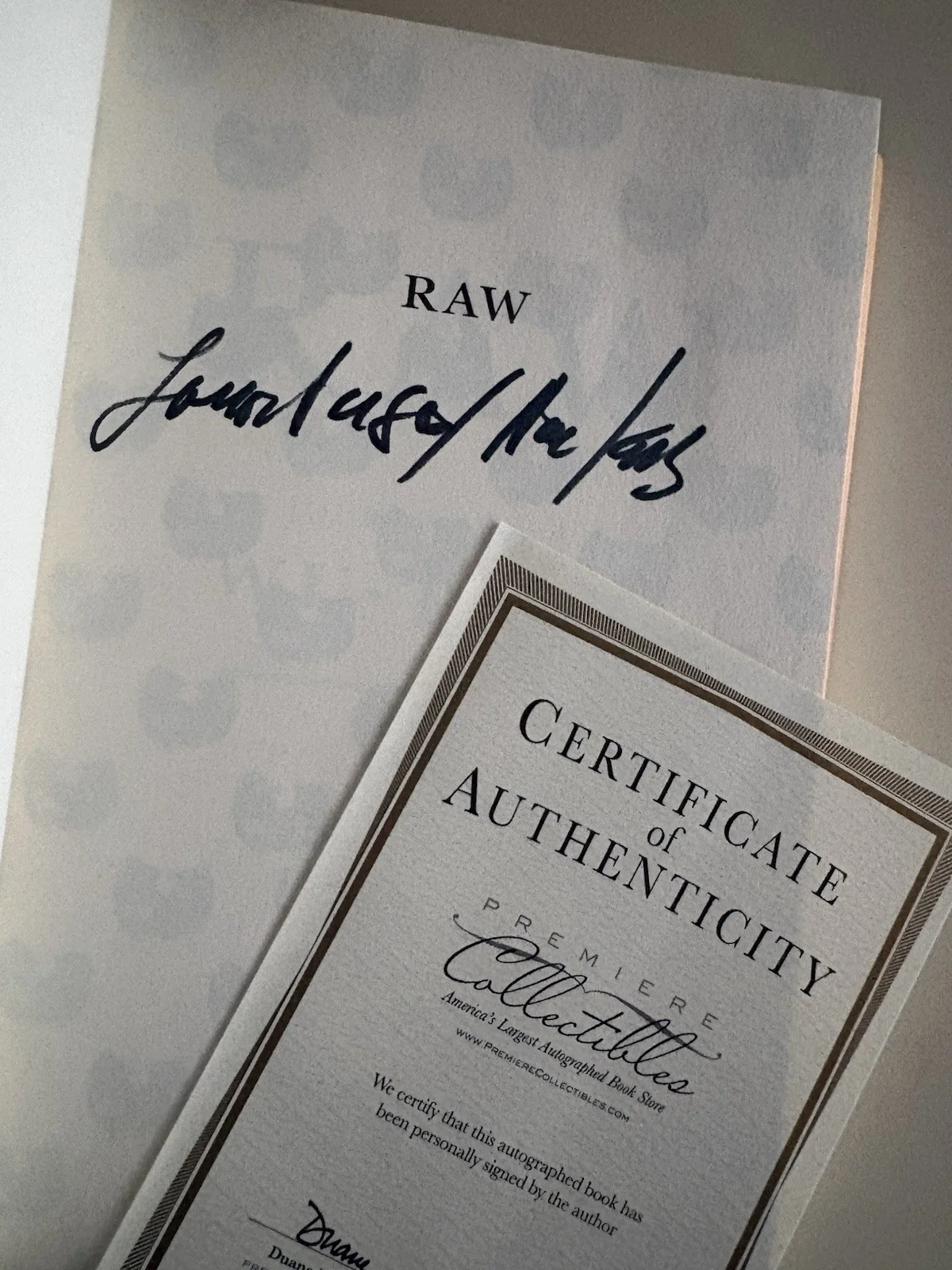 Lamont U-God Hawkins SIGNED Raw My Journey Into Wu-Tang Premiere Collectibles, image 2