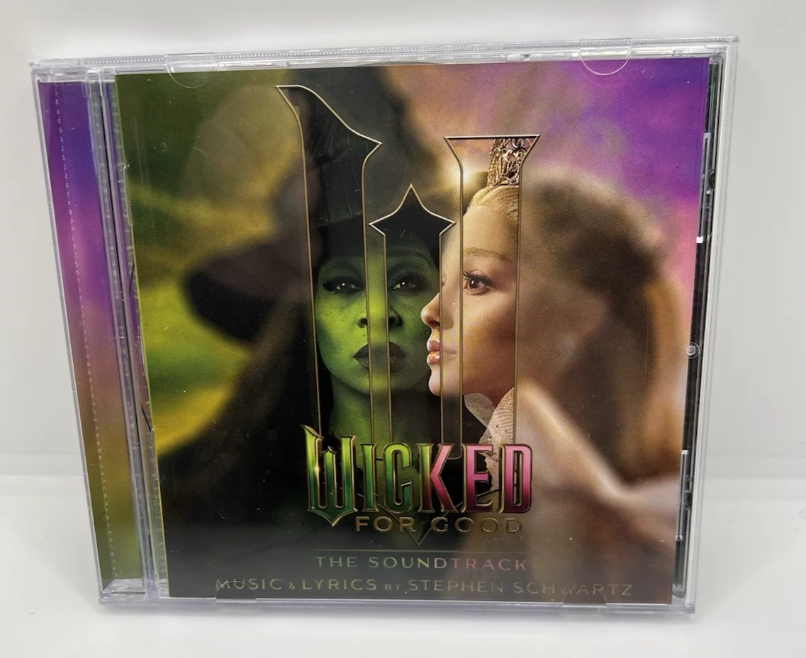 Wicked For Good Soundtrack Signed CD Ariana Grande & Cynthia Erivo Full Sig., изображение 4