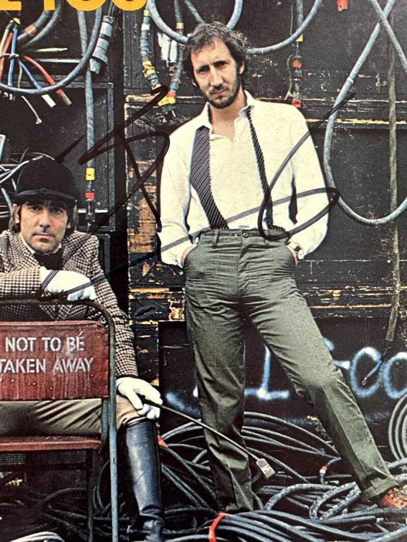 Pete Townshend — Pete Townshend The Who Signed Autograph Album Vinyl Record - Who Are You PSA COA, изображение 3