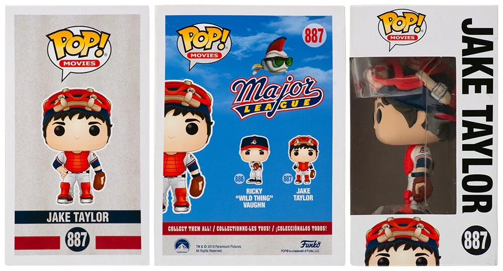 Websites — Tom Berenger Signed Major League Jake Taylor Funko Pop Doll #887 w/Taylor-SS COA, image 2