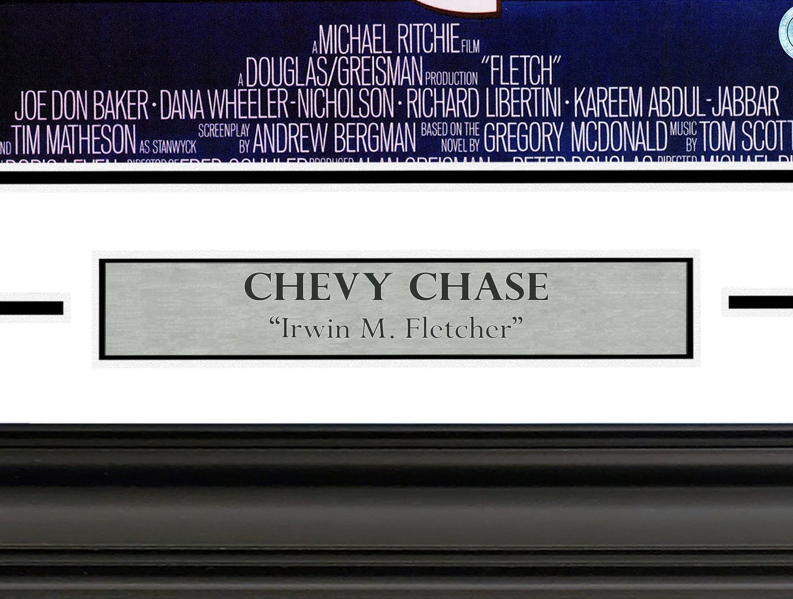 Chevy Chase — Chevy Chase Signed Framed 11x17 Fletch Movie Poster Beckett Wit, изображение 5