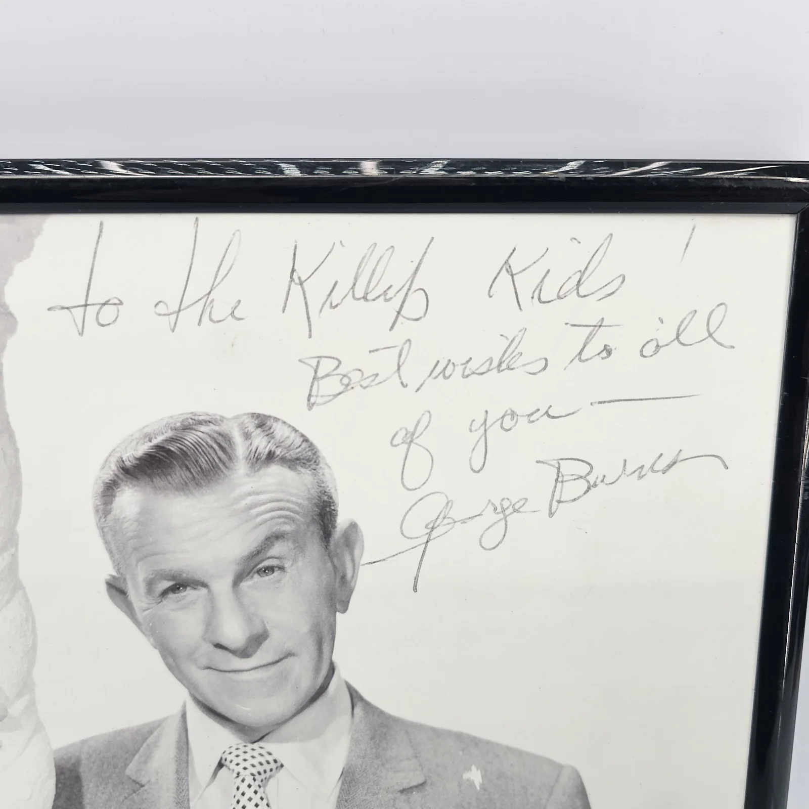George Burns — GEORGE BURNS Signed 8X10 B&W 1950s Photo Autograph - SMOKING A CIGAR, изображение 2