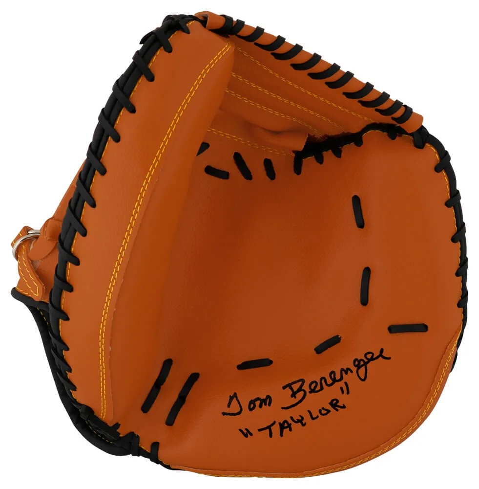 Websites — Tom Berenger Signed Brown Baseball Catchers Glove w/Taylor - (SCHWARTZ COA)