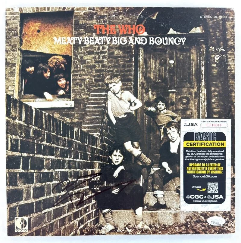 Pete Townshend — Pete Townshend The Who Signed Autograph Album Record Meaty Beaty Big Bouncy JSA, изображение 2