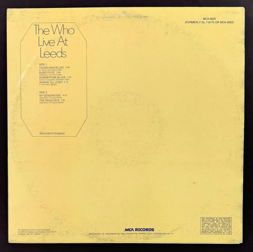Pete Townshend — Pete Townshend The Who Signed Autograph Album Record - Live at Leeds Beckett COA, изображение 2