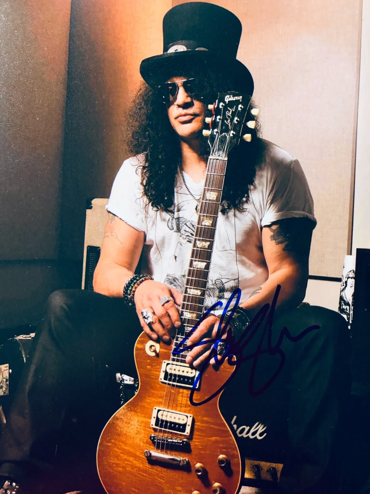 Slash — "SLASH" Guns N' Roses Signed 8X10• Color Photo w/ Todd Mueller Autographs COA, изображение 3