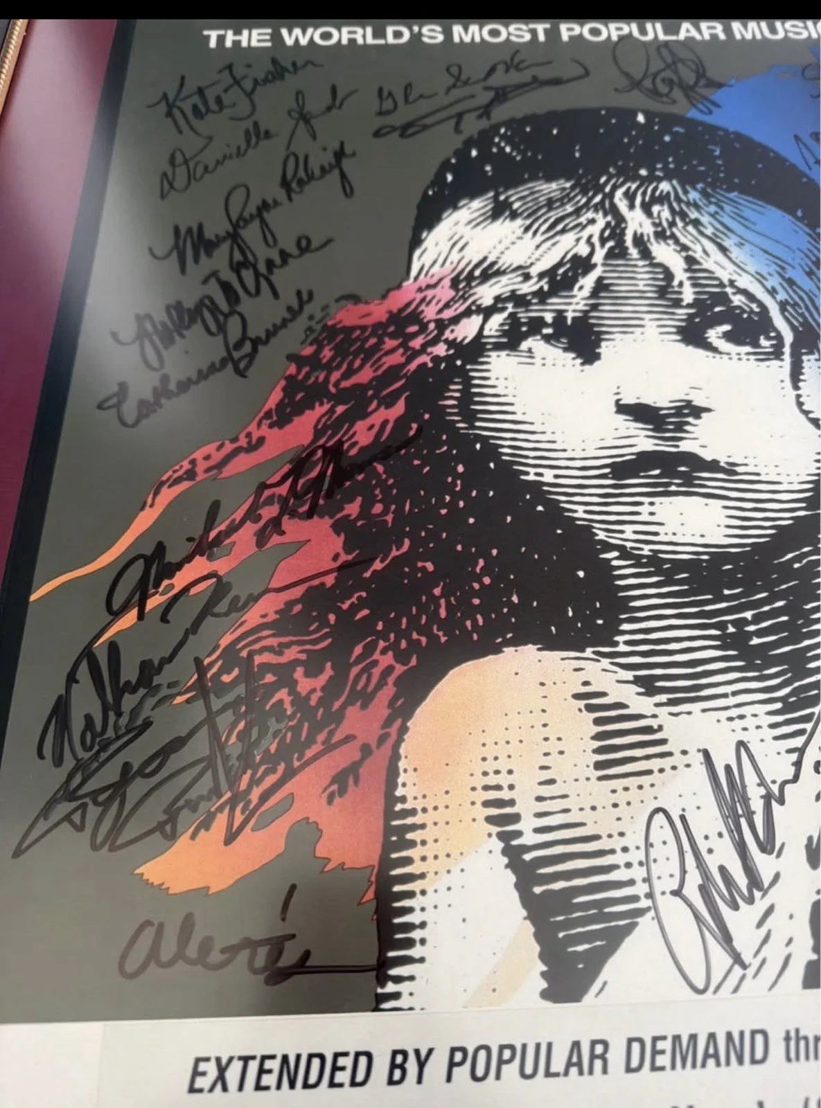 les miserables Cast Signed Poster (30+autographs19x29) Rare Forrest Theatre Cast, image 4