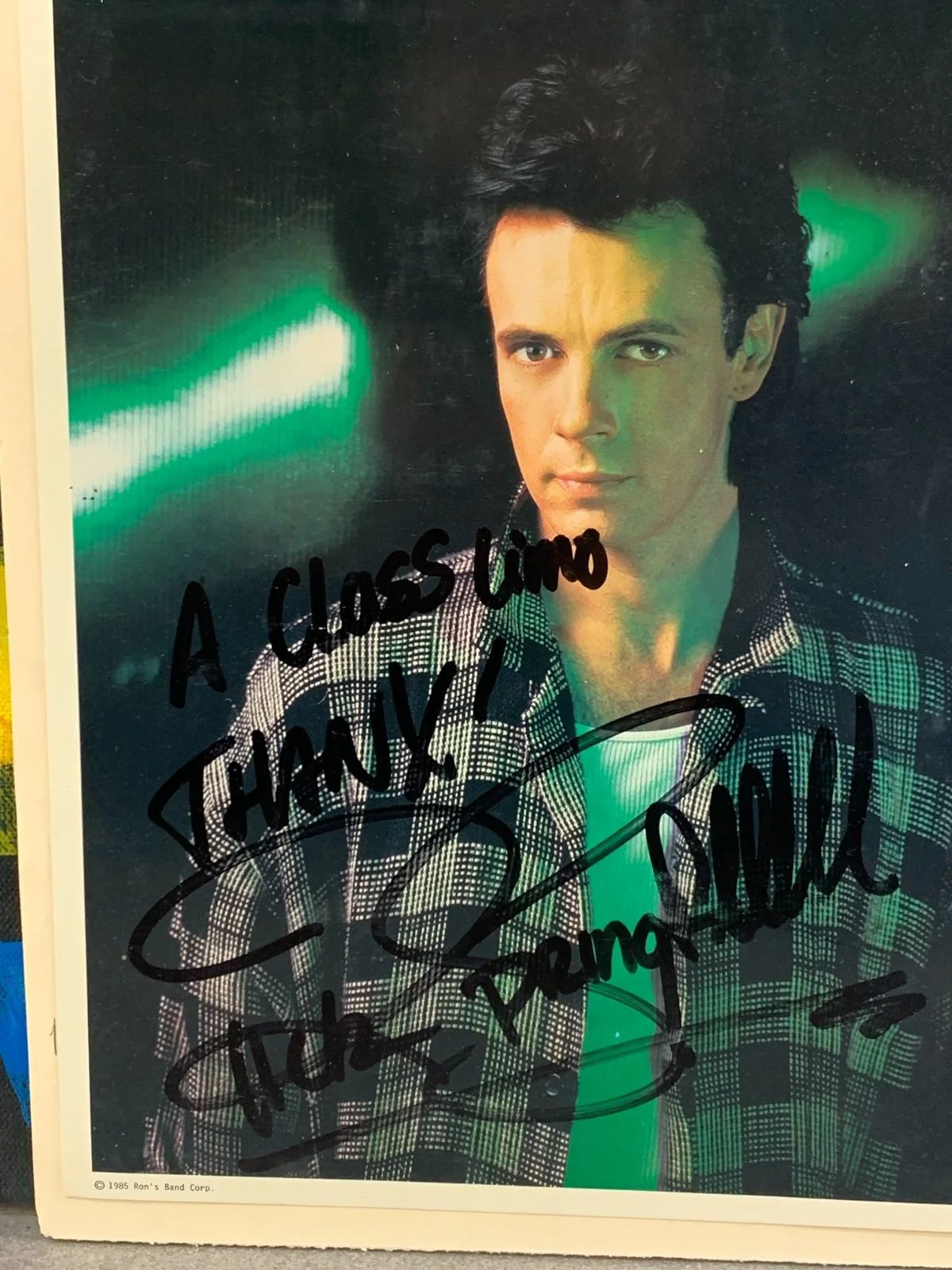 RICK SPRINGFIELD Vintage Hand Signed, JESSIE'S GIRL Autographed, изображение 2