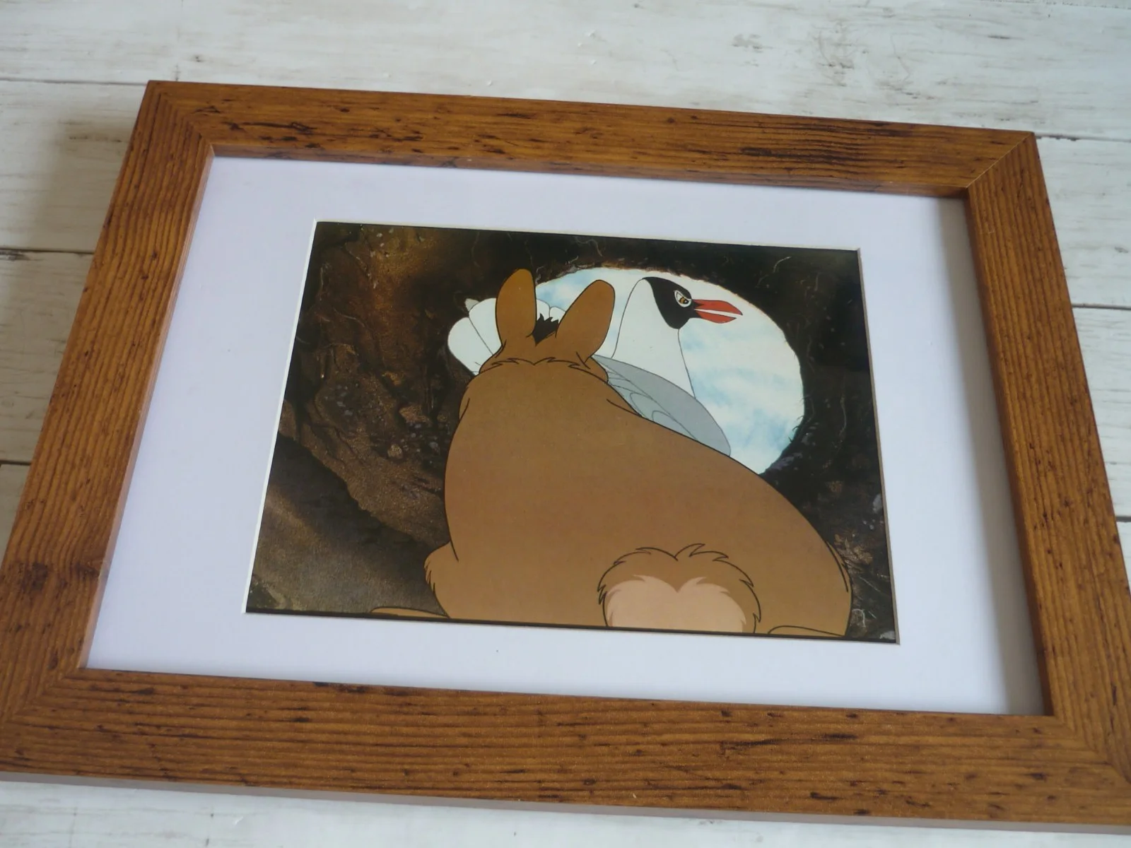 Watership Down framed a4 Richard Adams 1978 Movie scenes rabbit gull in burrow, изображение 2