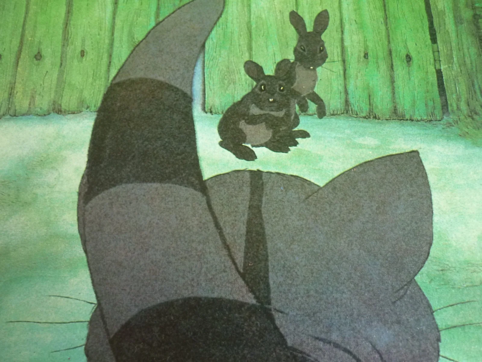 Watership Down framed a4 Richard Adams 1978 Movie scenes farm cat attack #2, изображение 2