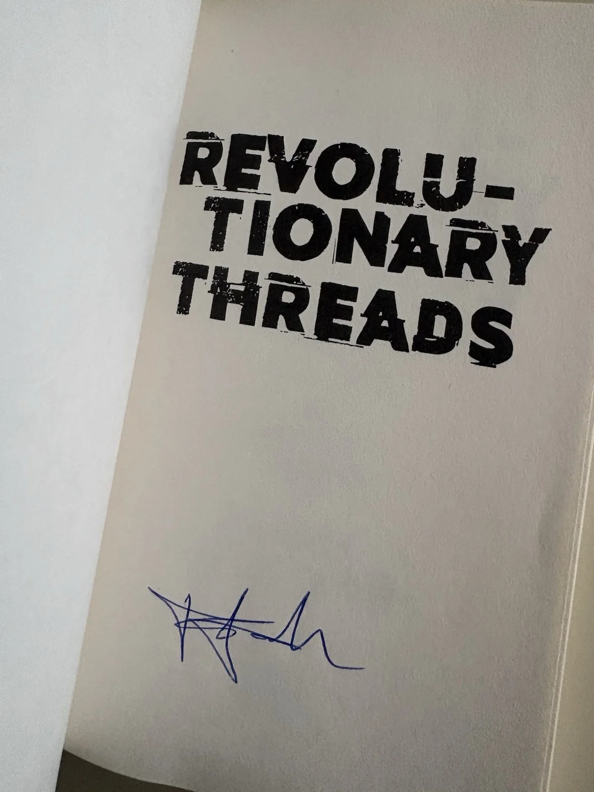 Bobby Sullivan SIGNED Revolutionary Threads AUTOGRAPHED Soulside DC Punk, image 2