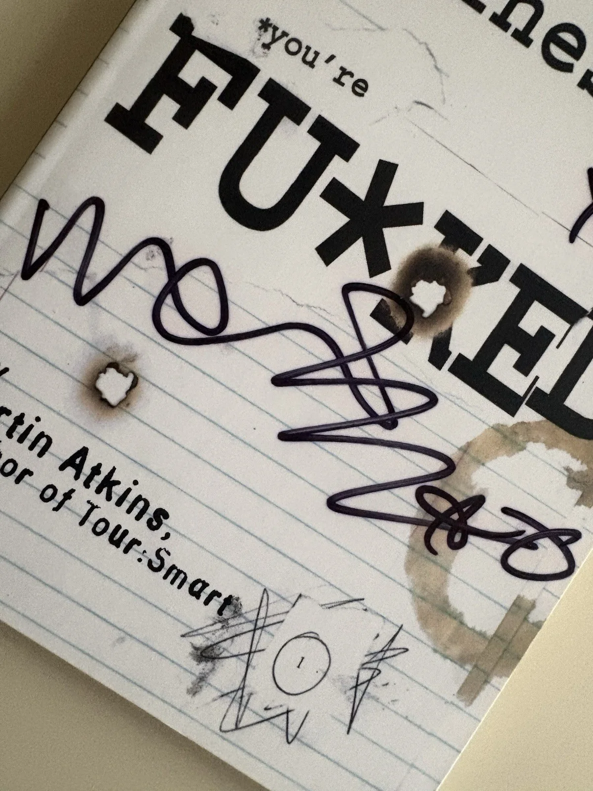 Martin Atkins SIGNED Welcome To The Music Business PIL NIN Pigface Killing Joke, изображение 2