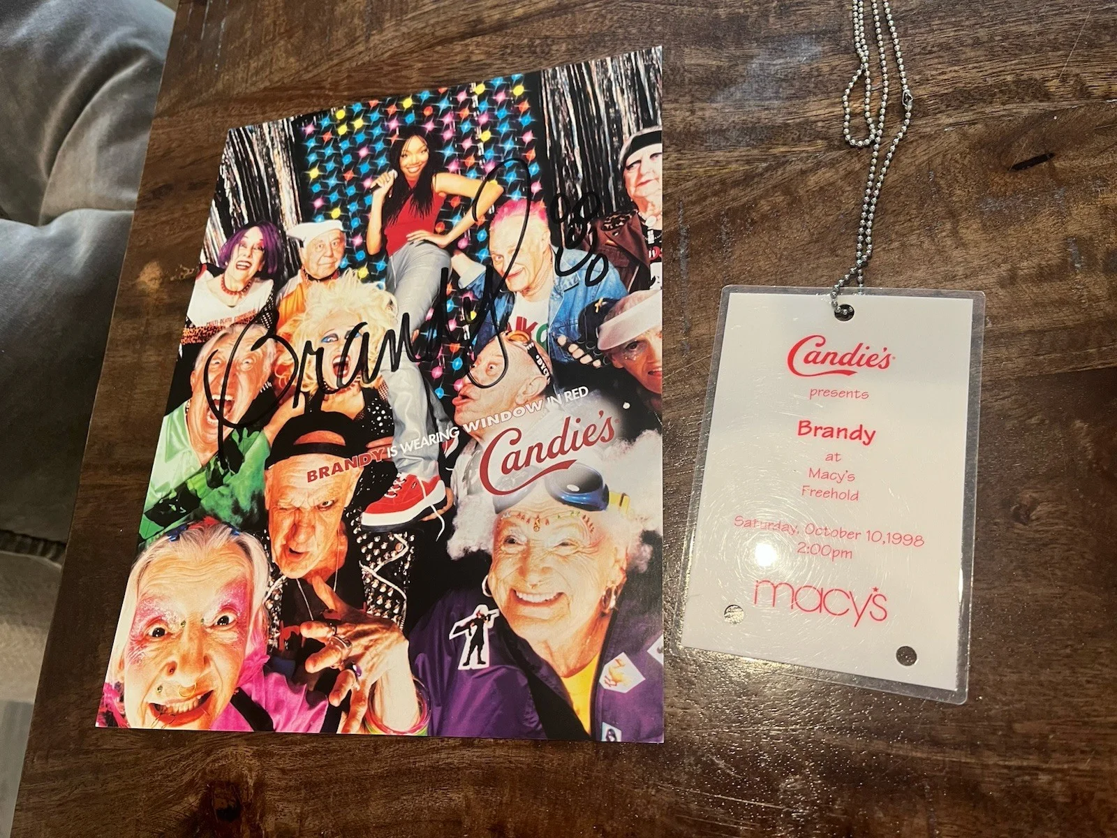 Brandy 8" X 10" Promotional Press Candies Photo Signed In-Person 1998 W/ Pass, изображение 4
