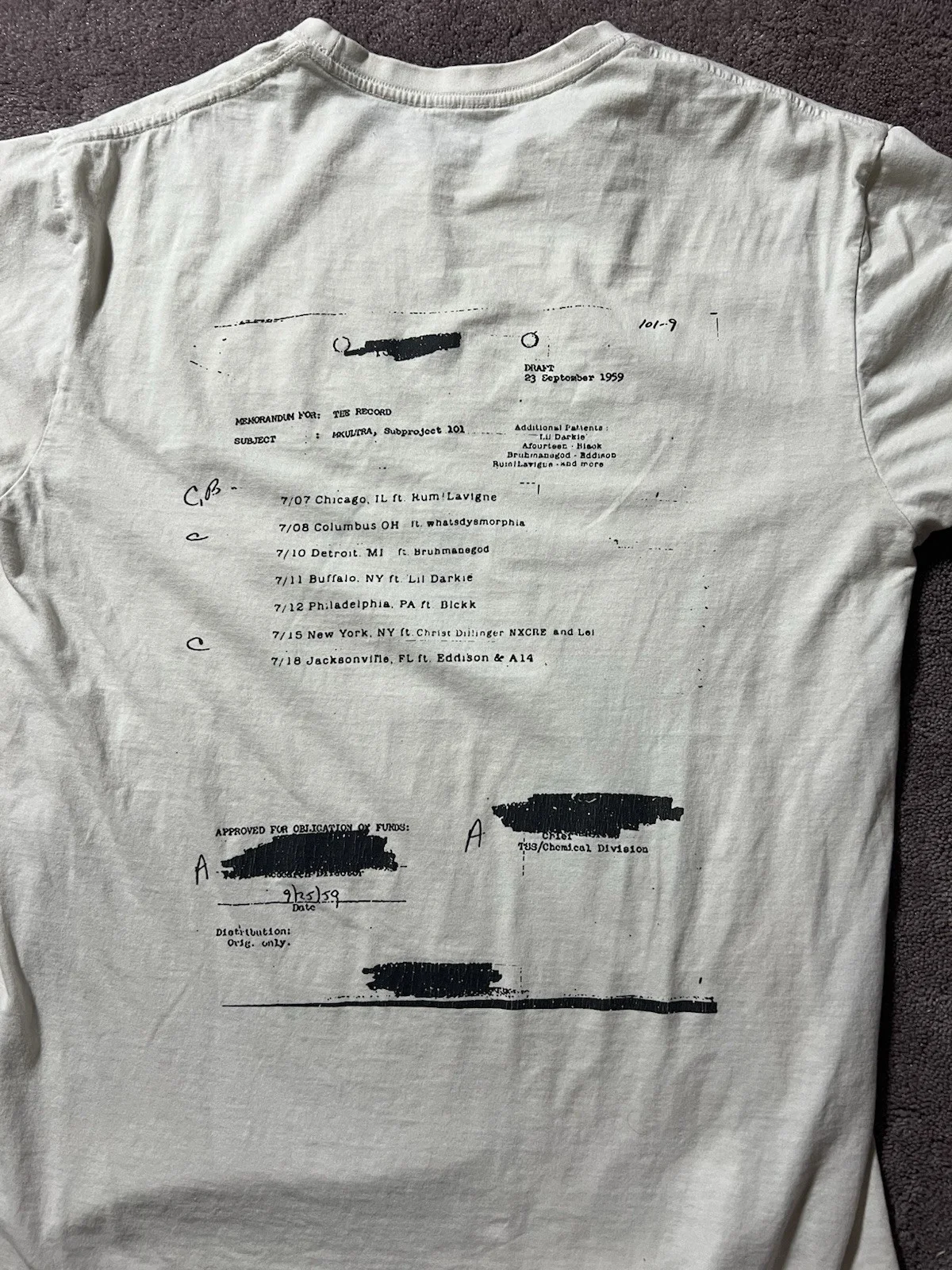 Lil Darkie Summer psy op Tour Merch Signed by Wendigo, изображение 3