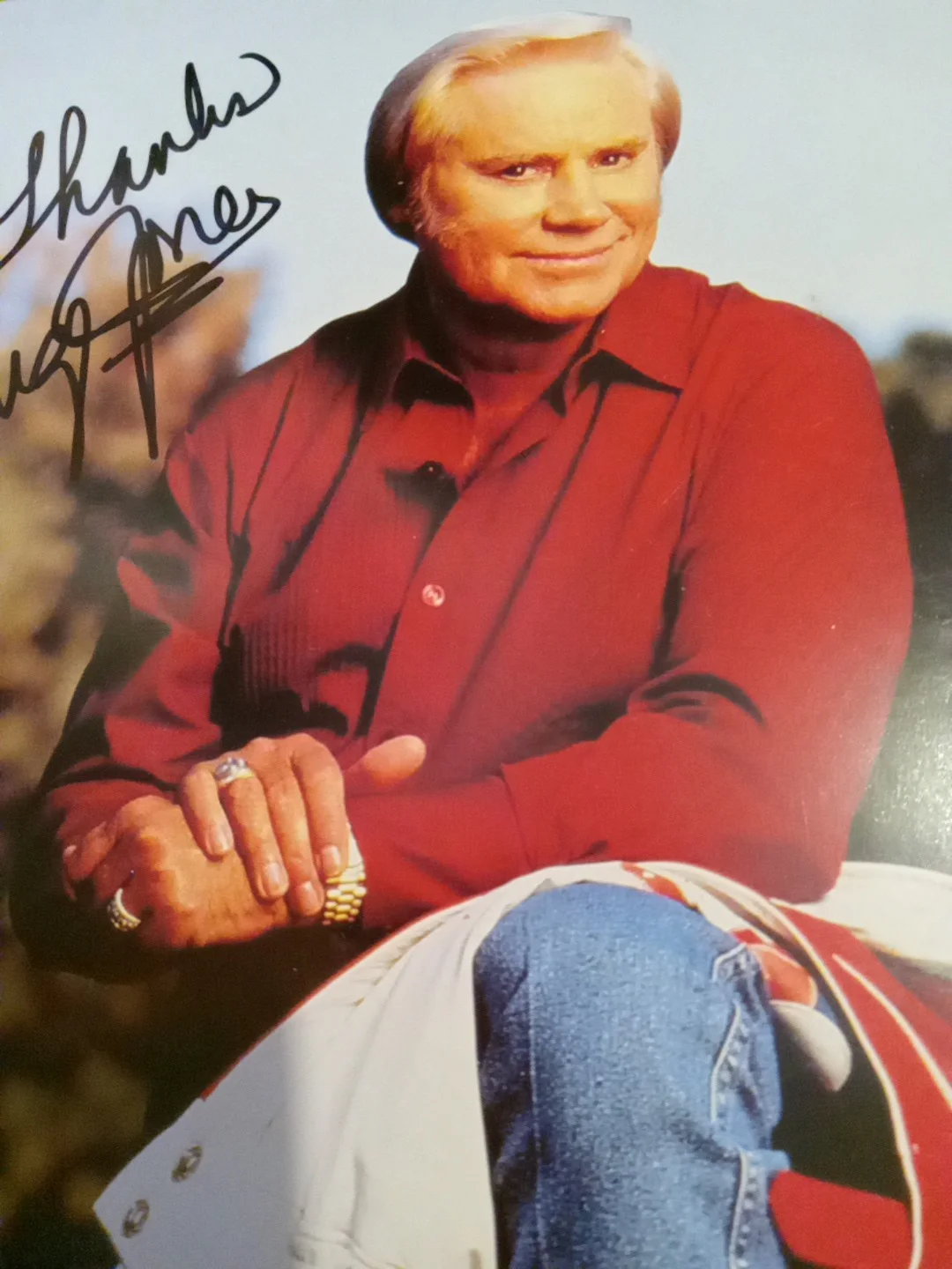 George Jones - Country Music Icon - Autographed 8x10 (Creased), изображение 3