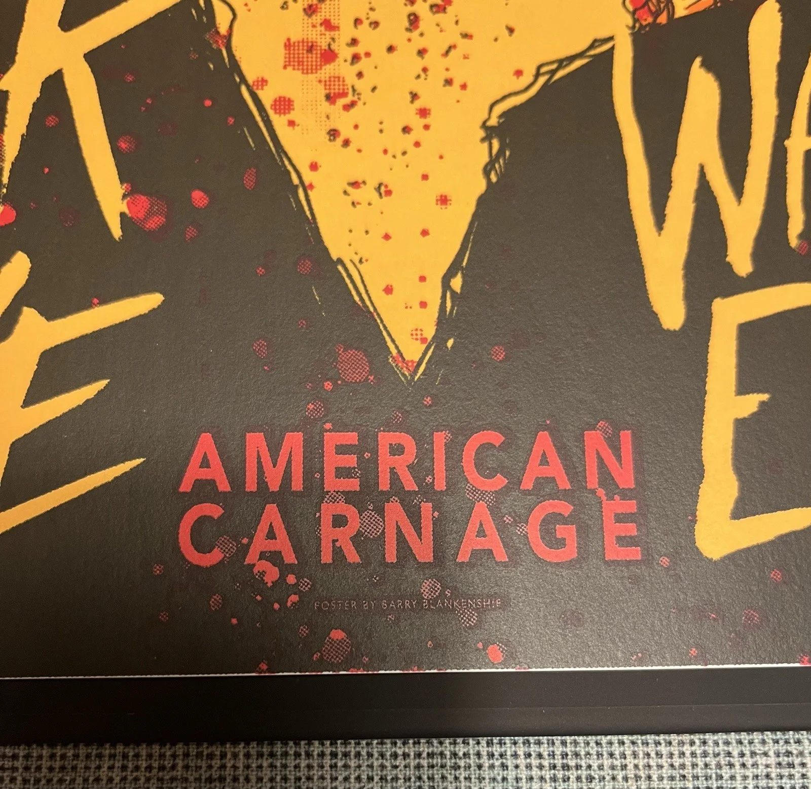 Nick Cave & Warren Ellis: American Carnage-Autographed Show Poster w/ Hardcover, изображение 5
