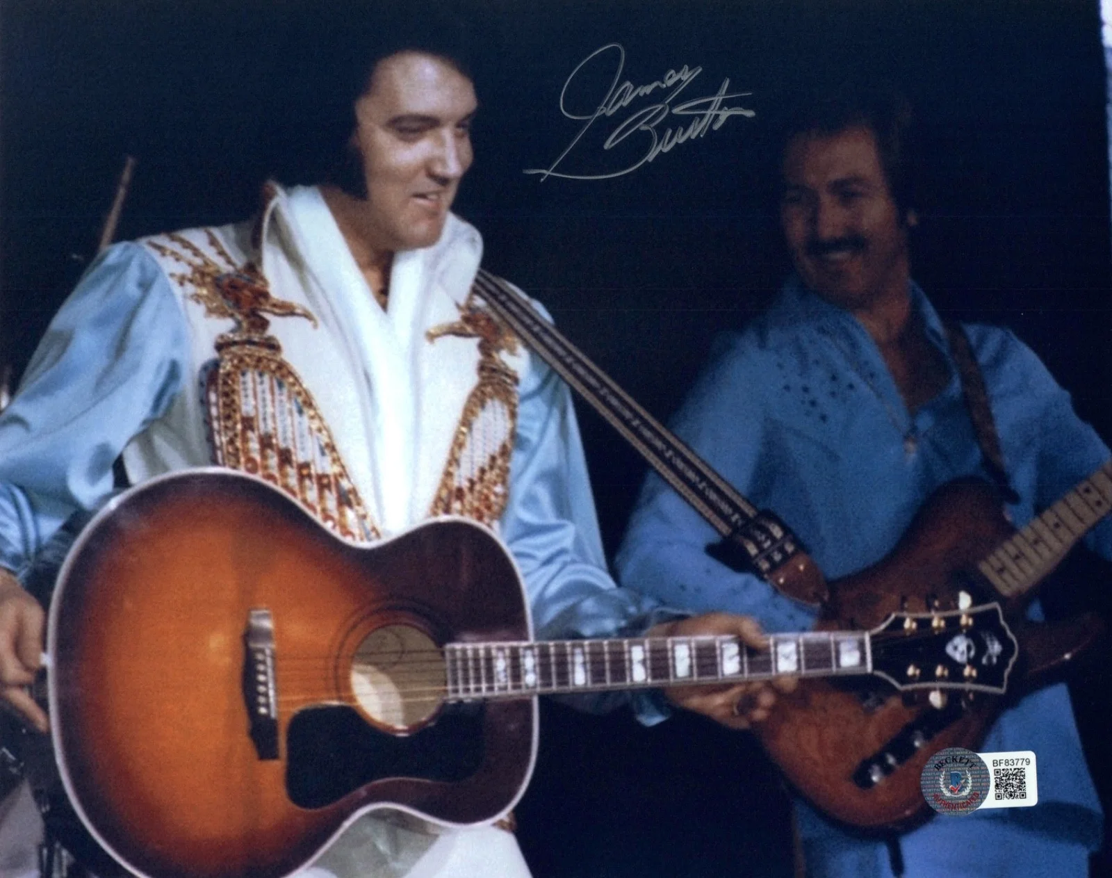 James Burton Signed Autograph 8x10 Photo Elvis Presley Guitarist Beckett COA, изображение 3
