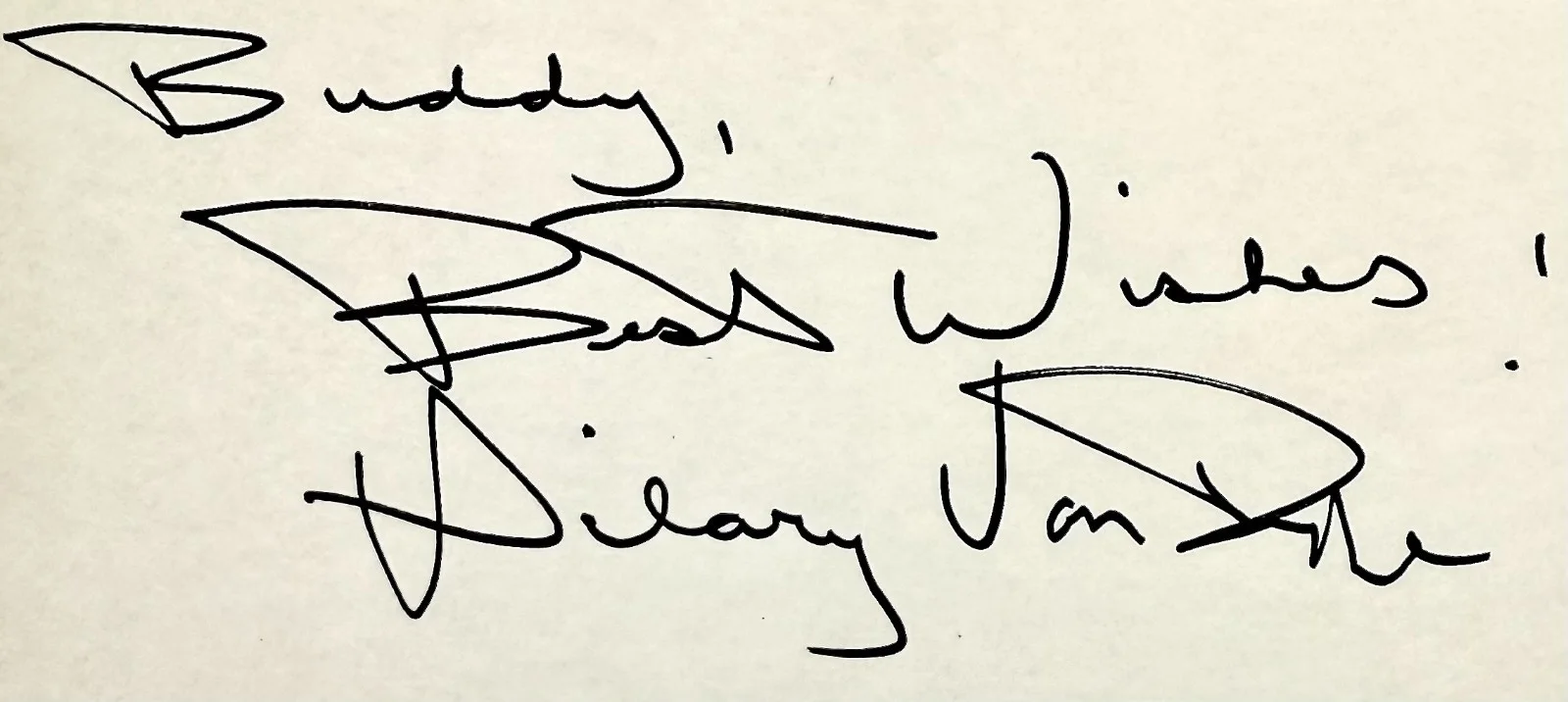 Hilary Van Dyke — HILARY VAN DYKE Signed Autograph 4x6 INDEX CARD Life Goes On The Munsters Today, изображение 2