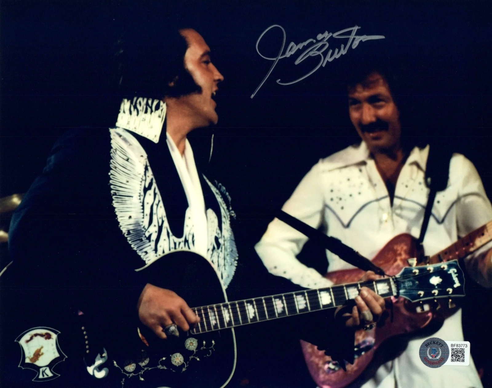 James Burton Signed Autograph 8x10 Photo Elvis Presley Guitarist Beckett COA, изображение 2
