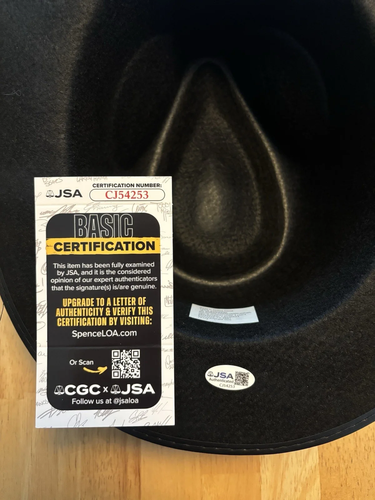 Jim Belushi — JIM JAMES BELUSHI SIGNED AUTOGRAPHED BLUES BROTHERS FEDORA HAT JSA COA RARE!, изображение 3