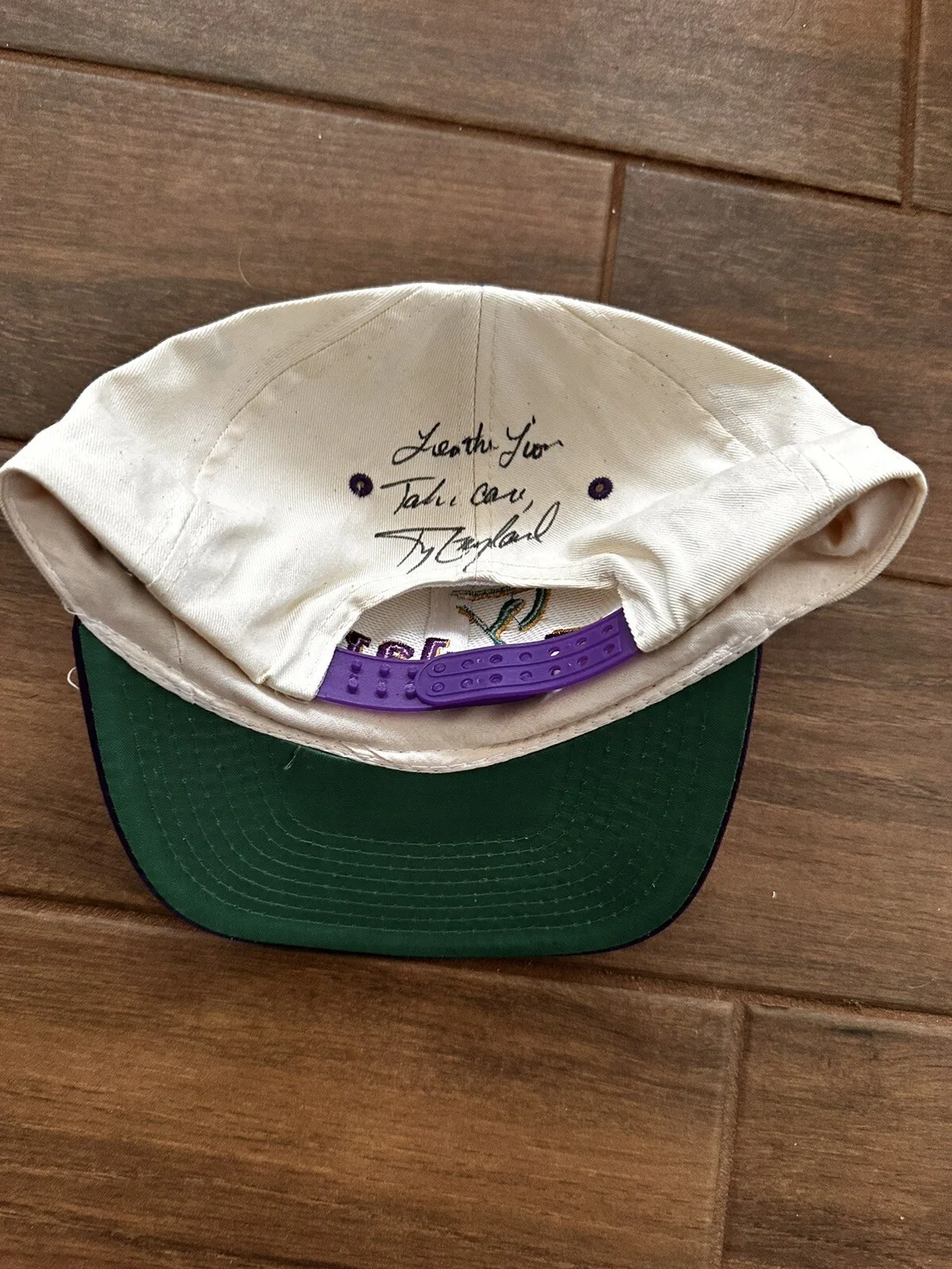 TY England Country Music Autographed Signed Cap Hat, image 2
