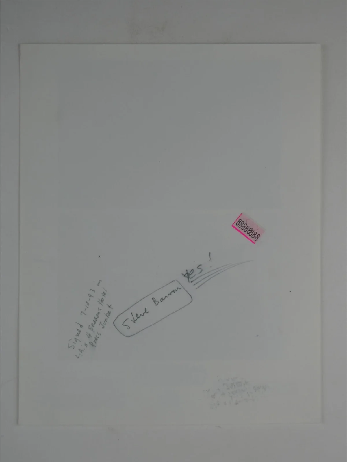 Steve Barron — Steve Barron Signed 8x10 Promo Photo Director Coneheads Personalized Doug DAMAGE, image 3