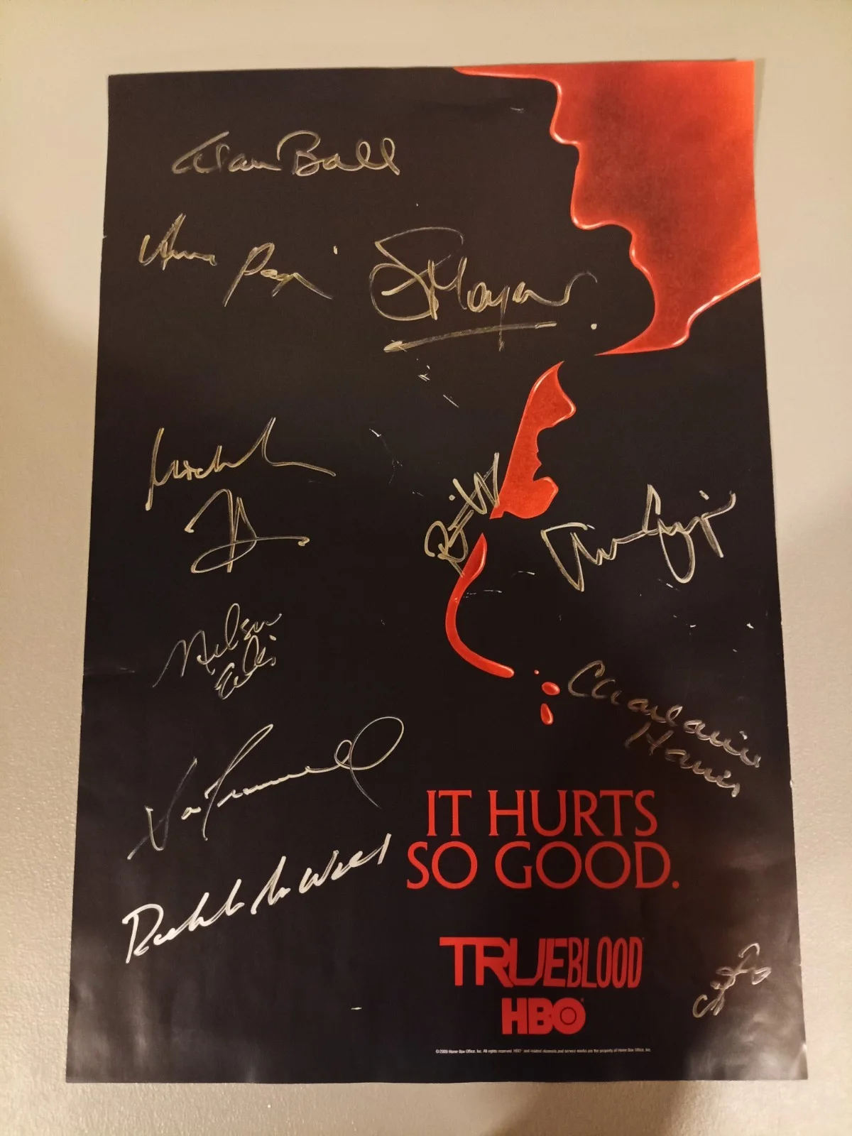 Anna Paquin — True Blood cast signed autographed poster! San Diego Comicon Personal collection, изображение 2