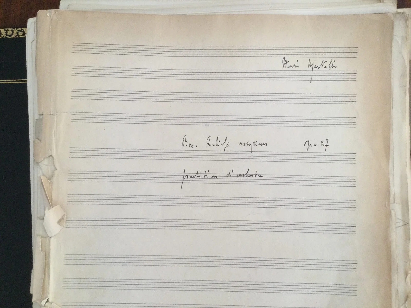 Autograph music scores of Martelli - Premiered by Koussevitzky Boston Orchestra, изображение 5