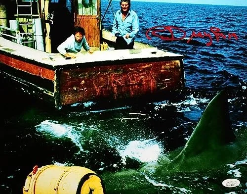 Richard Dreyfuss — Richard Dreyfuss Autographed Jaws 11x14 Boat Photo -JSA *Red, изображение 3