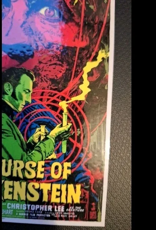 Hammer Film "The Curse of Frankenstein" 1957 Mondo Film Poster Modern Postcard, изображение 4