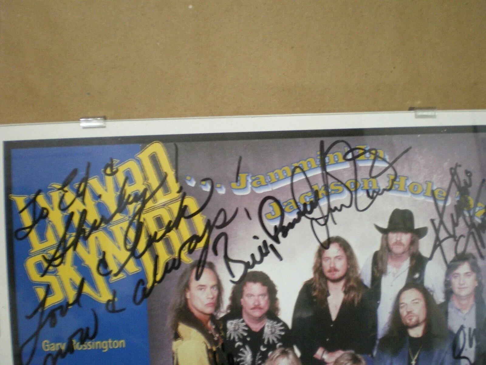 Lynyrd Skynyrd Signed Poster Gary Rossington Billy Powell Johnny Van Zant JSA, изображение 4