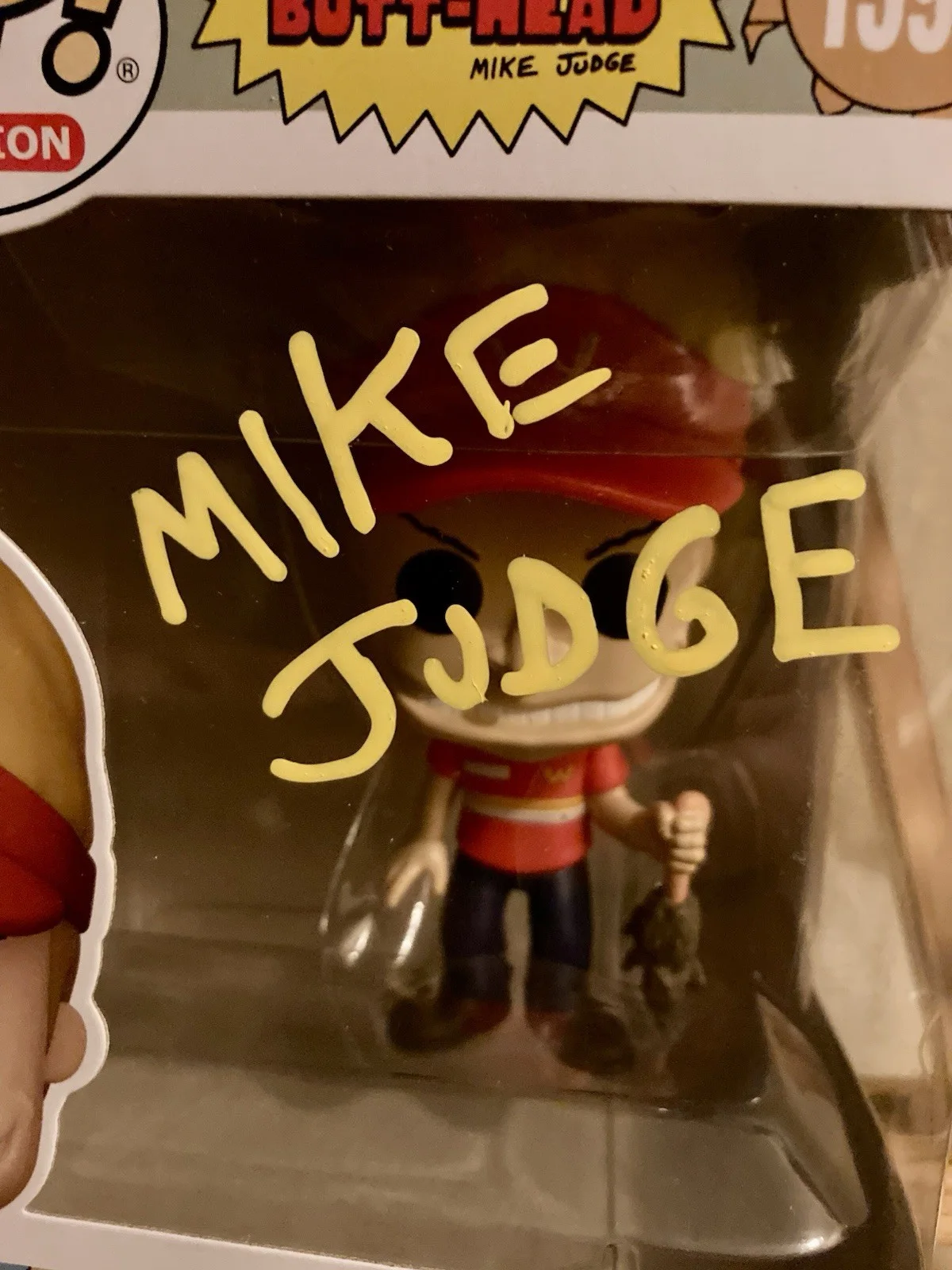 RARE Mike Judge Signed Beavis And Butthead “Beavis” Funko Pop #1592, изображение 2