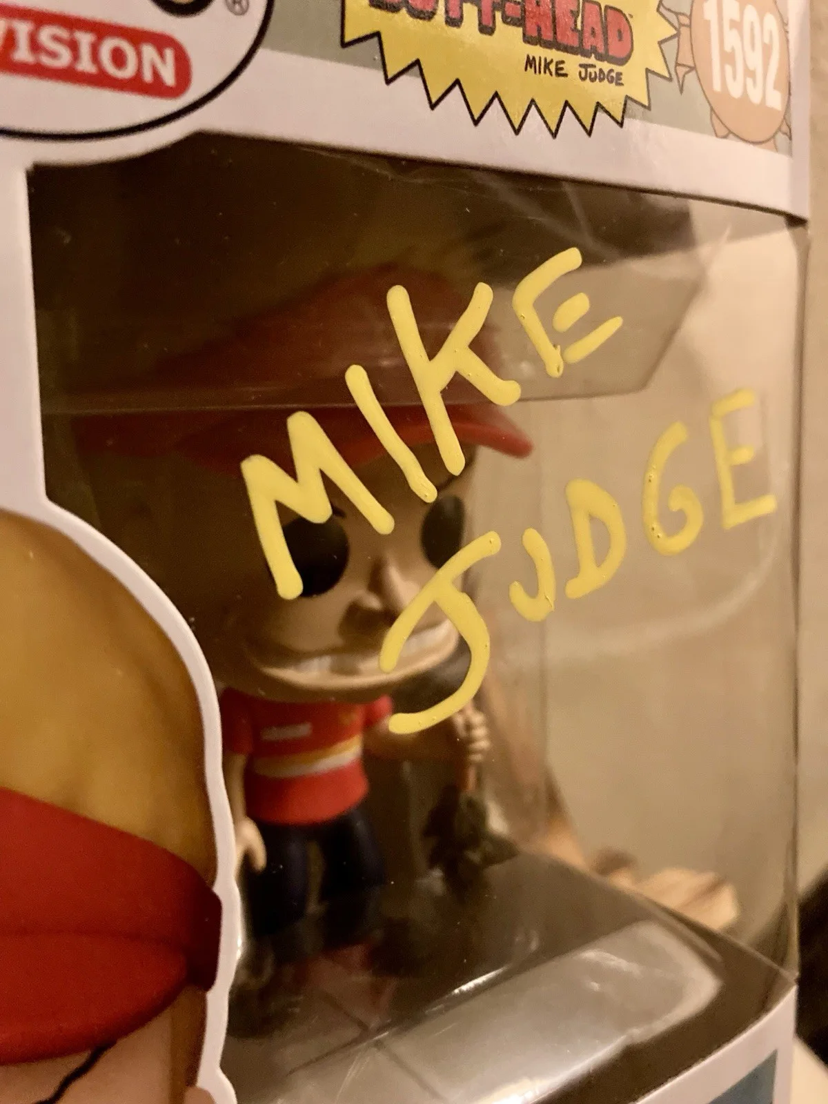 RARE Mike Judge Signed Beavis And Butthead “Beavis” Funko Pop #1592, изображение 3